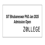 SIT Bhubaneswar PhD Jan 2025 Admission Open